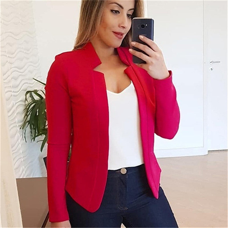 Women 's Suit Blazer Long sleeve coat for spring Office Lady small to plus size 5xl
